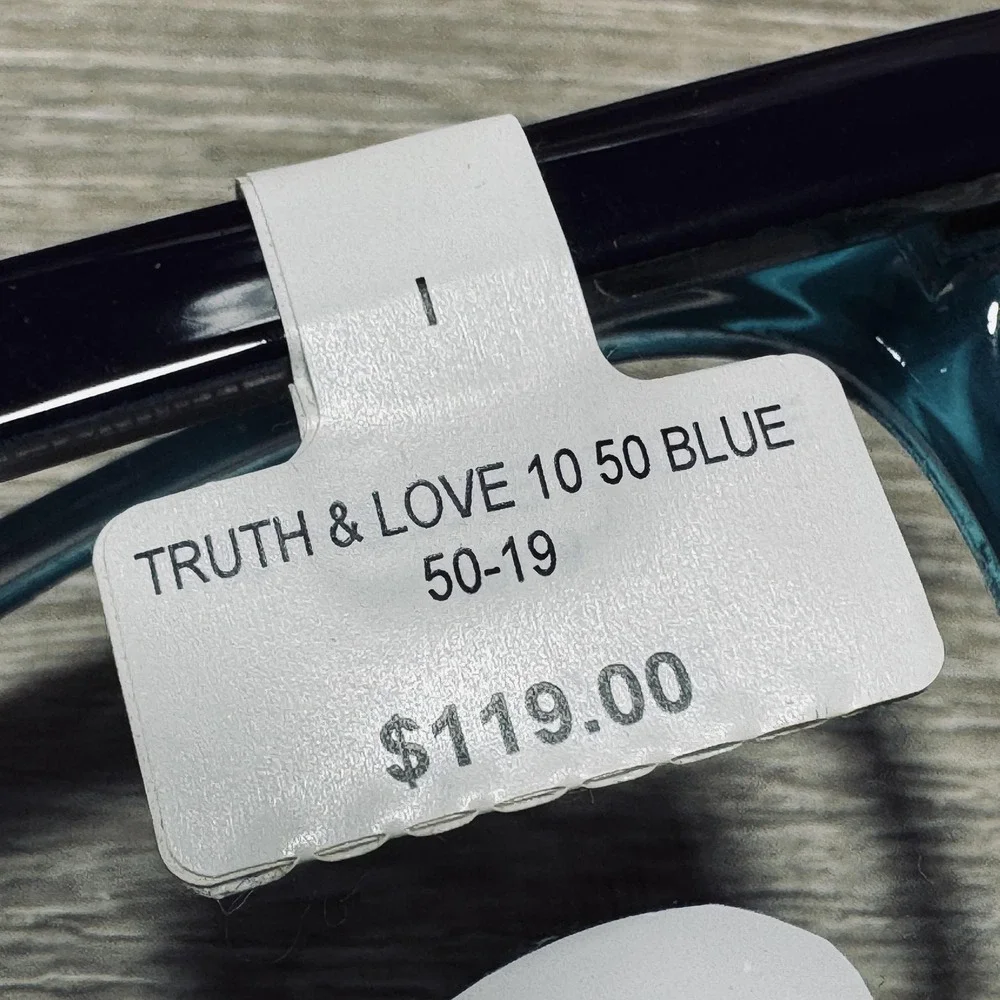 Truth & Love Eyeglass Frames Teens Blue Square Frames Only 50-19-140‎ T&L 10